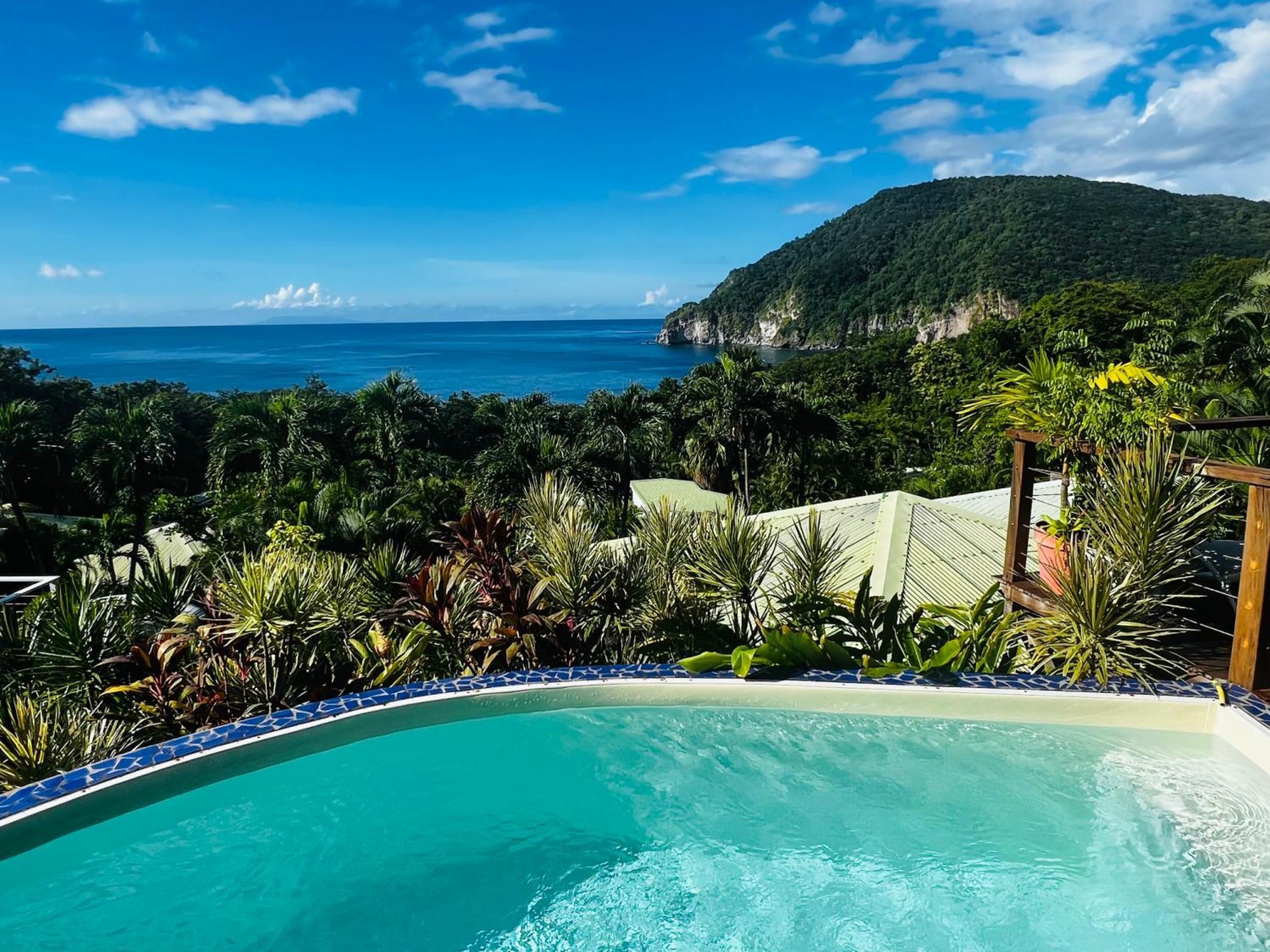 Vue Mer/3Beds/Piscine/Wifi/900 Metres De La Plage Deshaies Exterior foto