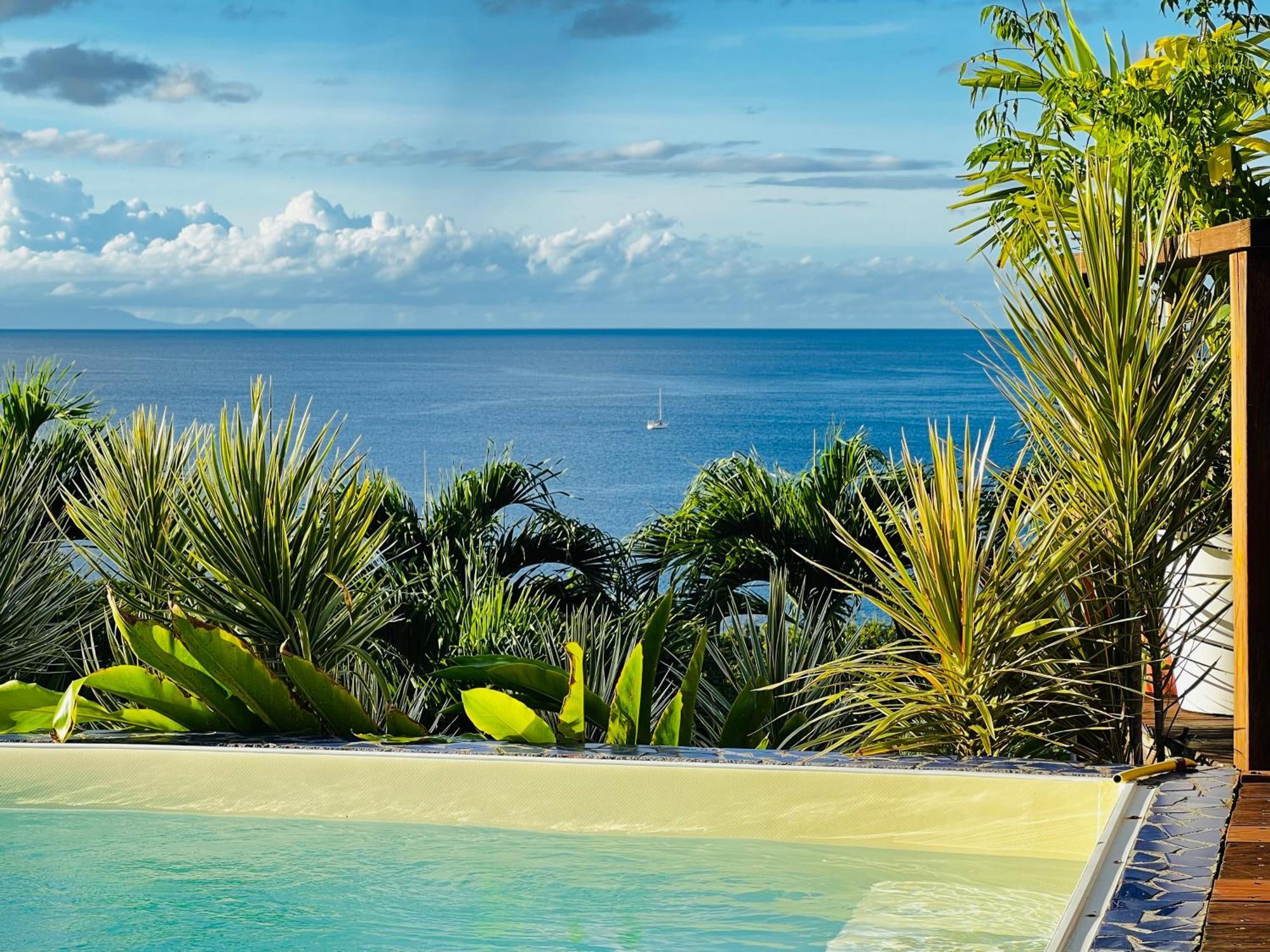 Vue Mer/3Beds/Piscine/Wifi/900 Metres De La Plage Deshaies Exterior foto