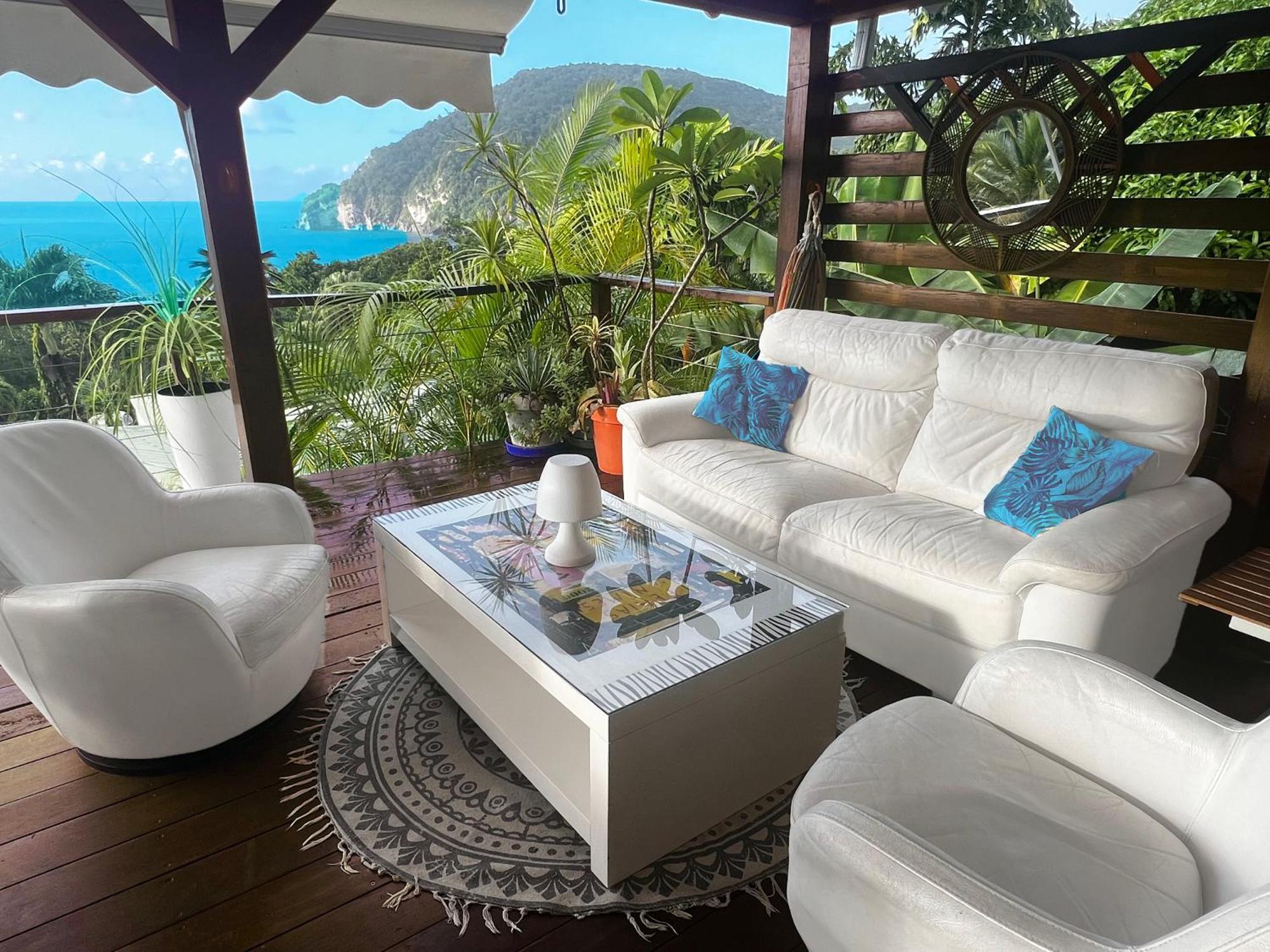 Vue Mer/3Beds/Piscine/Wifi/900 Metres De La Plage Deshaies Exterior foto